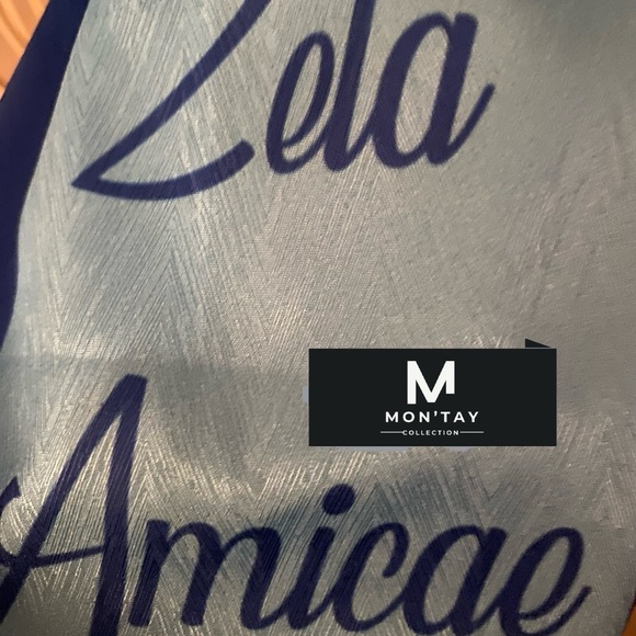 Brand new Zeta Amicae scarf bow tie stole can be worn either way - Picture 3 of 3